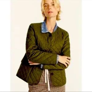 J. Crew Signature Puffer Lady Jacket in Huntington Green